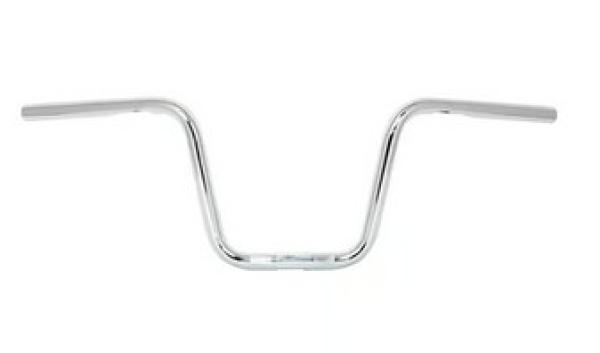 1" Apehanger 3-Loch-Ausführung 25cm Höhe in Chrom Narrow-Style für Harley-Davidson® 82-22 H-D (außer 08-22 mit E-Gas und 88-11 Springer-Modelle) mit Risern für 1" Lenker