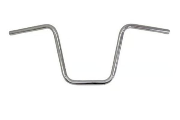 1" Apehanger 3-Loch-Ausführung 35cm Höhe in Chrom Narrow-Style für Harley-Davidson® 82-22 H-D (außer 08-22 mit E-Gas und 88-11 Springer-Modelle) mit Risern für 1" Lenker