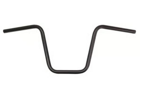 1" Apehanger 3-Loch-Ausführung 25cm Höhe in Schwarz Narrow-Style für Harley-Davidson® 82-24 H-D mit mechanischem Gaszug & E-Gas (außer 88-11 Springer-Modelle) mit Risern für 1" Lenker