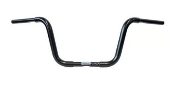 1 1/4 Fat Zoll Apehanger 25cm Höhe,3-Loch-Ausführung in Schwarz für Harley-Davidson® 82-22 (außer 08-22 E-Gas & 88-11 Springer) mit Risern für 1"