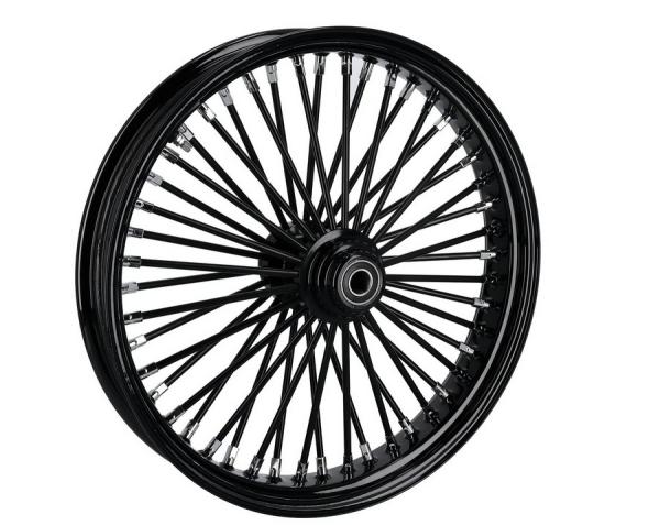 48 Fat Spoke Vorderrad 3,50 x 21 SF schwarz - Felgen / Wheels für Harley Davidson Modelle mit TÜV Zulassung