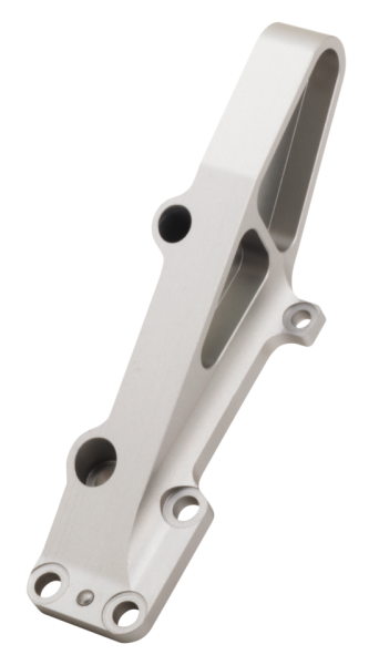 Für Brembo: Bremssattelhalter rechts für Öhlins-Gabel – 40 mm, 300-mm-Scheibe, klar eloxiert