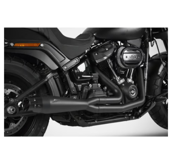 Zard - 2-1 Full black exhaust M8. Matte black ClubStyle - für Harley-Davidson® 20-21 FXLRS Low Rider S 114 Auspuffanlage Auspuff