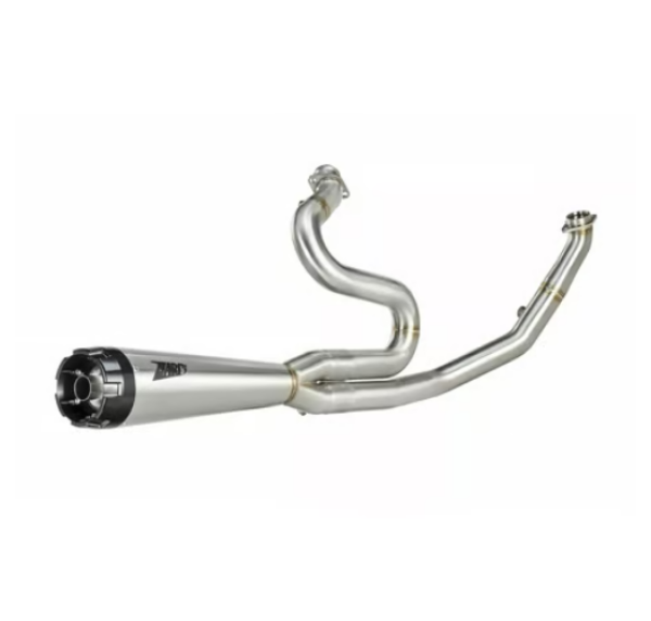 Zard - 2-1 Stainless Steel M8 Touring exhaust system. Raw ClubStyle - für Harley-Davidson® 21-23 FLT/Touring with 107"/114"/117" Auspuffanlage Auspuff
