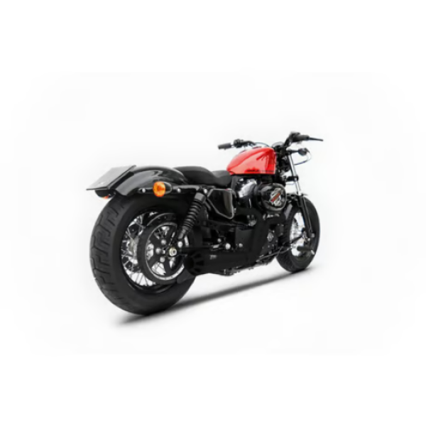 Zard - Conical 2-1 Sportster exhaust system. Matte black ClubStyle - für Harley-Davidson® 14-16 XL883/1200 Sportster  Auspuffanlage Auspuff