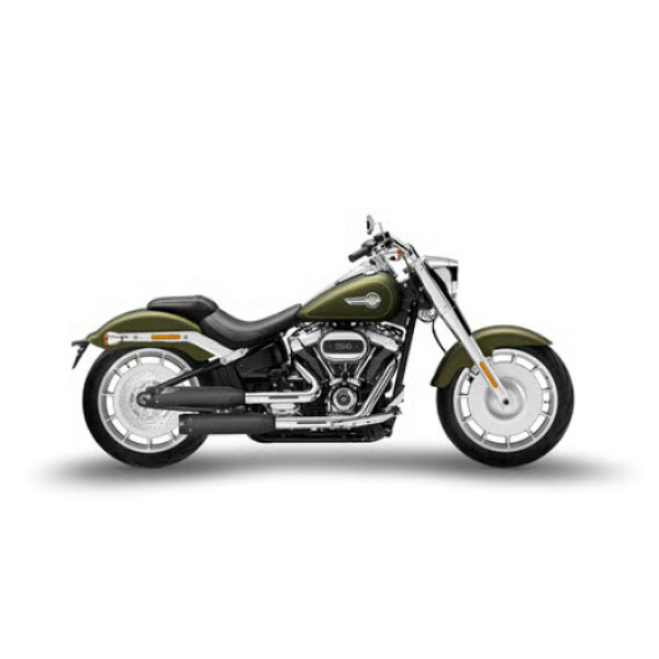 Zard - Overlapped' 2-2 slip-on mufflers. Matte black - für Harley-Davidson® 18-24 Softail FXB, FXBRS Breakout, FLFB, FLFBS Fat Boy Auspuffanlage Auspuff
