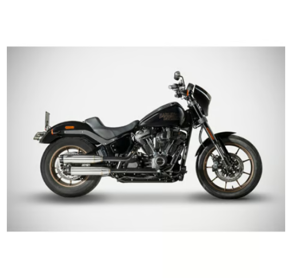 Zard - Overlapped' 2-2 slip-on mufflers. Plain - für Harley-Davidson® 18-24 Softail (excl. Breakout, Fat Boy) Auspuffanlage Auspuff
