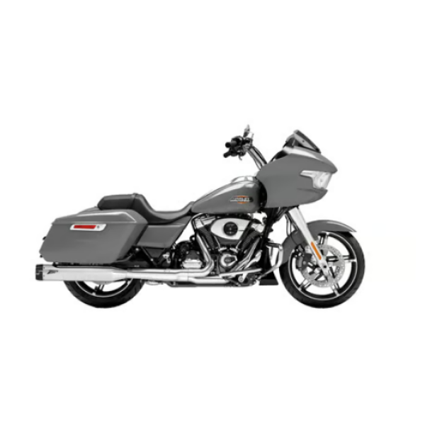Zard - Racing Slip-Ons with Black Alu End Caps. Chrome - für Harley-Davidson® 21-24 Touring Auspuffanlage Auspuff
