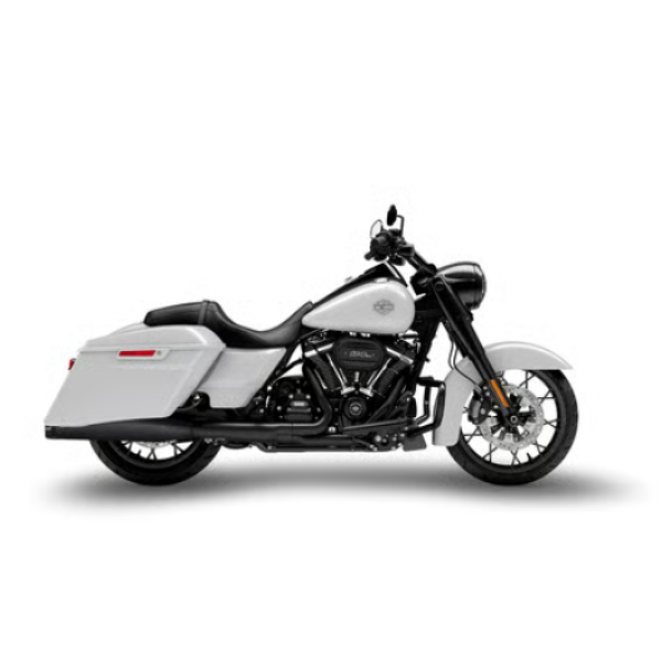 Zard - Slip-On mufflers set. Black stainless - für Harley-Davidson® 17-24 FLT/Touring  Auspuffanlage Auspuff