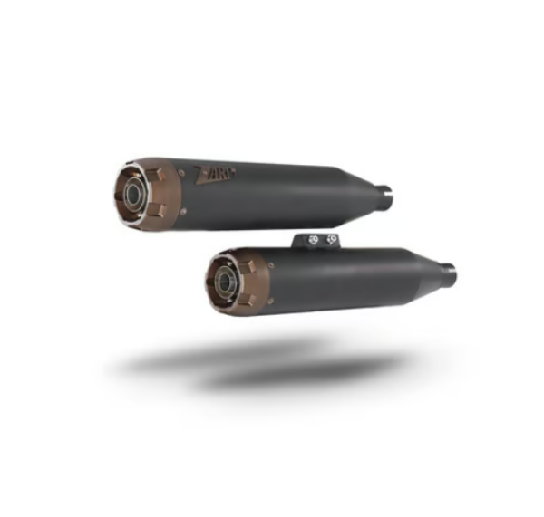 Zard - Slip-Ons Overlapped. Black / Bronze - für Harley-Davidson® 18-24 Softail (Excl. Breakout Fat Boy) Auspuffanlage Auspuff