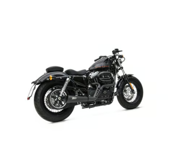 Zard - Sport 2-1 exhaust XL Sportster. Black ClubStyle - für Harley-Davidson® 14-16 XL883/1200 Sportster Auspuffanlage Auspuff