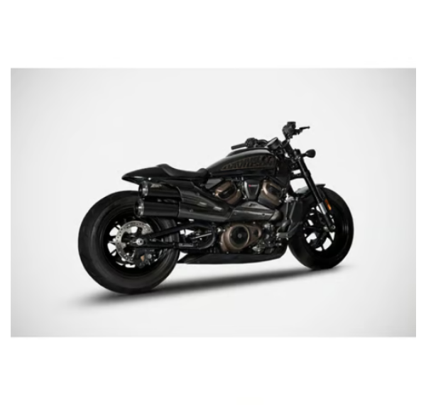 Zard - Sportster S Top Gun exhaust system. Matte black - für Harley-Davidson® 21-24 Sportster S RH1250S Auspuffanlage Auspuff