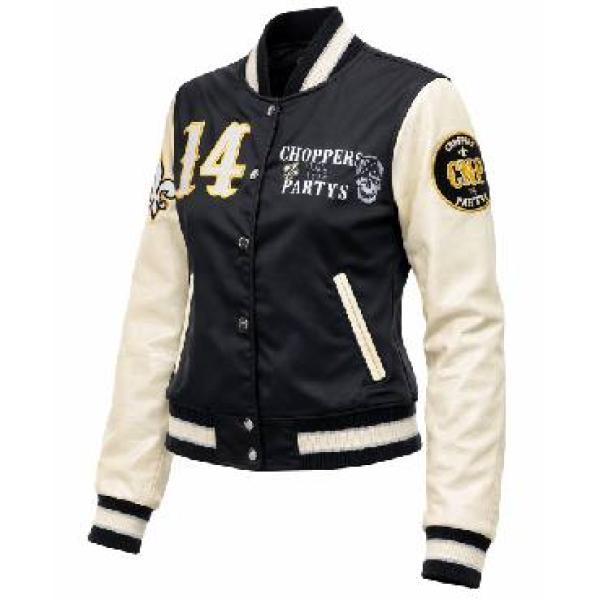 Choppers n Partys - Collegejacke Sondermodell in Schwarz Frauen