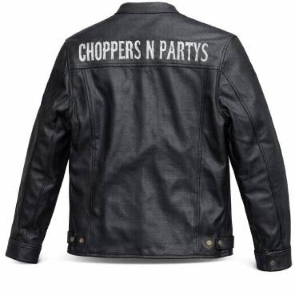 Choppers n Partys Lederjacke gelocht Echtes Leder Biker