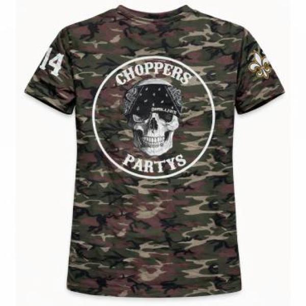 CnP Choppers n Partys Camouflage T-Shirt Herren Biker Motorrad