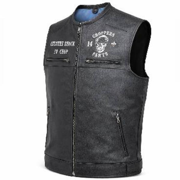 CnP Lederweste Leathervest Biker
