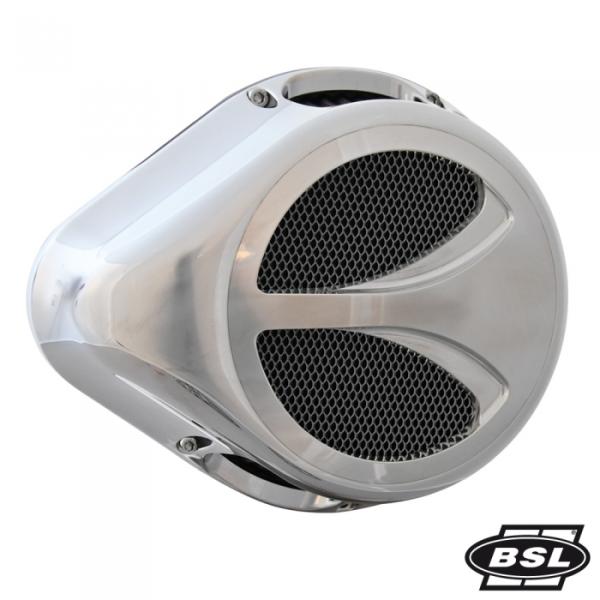 DROP CHOPP Switch SCALOP - Body Showchrome, Front Cover Showchrome BSL Luftfilter mit Gutachten