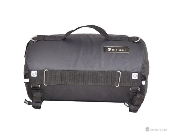 Rollbag Lenkrad oder Sitz Reisetasche SMALL (18L) Motorrad in Cordura, Reflektive Skull oder Leder Motorradtasche