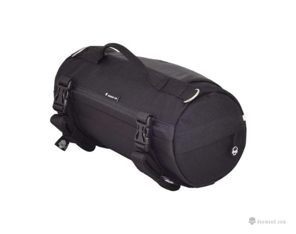 Rollbag Lenkrad oder Sitz Reisetasche X-SMALL (8L) Motorrad in Cordura, Reflektive Skull oder Leder Motorradtasche