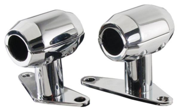 0,950" in Chrom Abnehmbare Hardbody-Frontkotflügelhalterungen für Wide Custom Springergabel - Frontfender Halterung für Springergabel 0,950 Zoll in Chrom