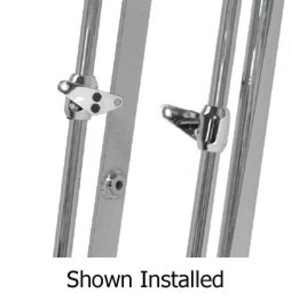 0,950" in Chrom Abnehmbare Hardbody-Frontkotflügelhalterungen für Wide Custom Springergabel - Frontfender Halterung für Springergabel 0,950 Zoll in Chrom