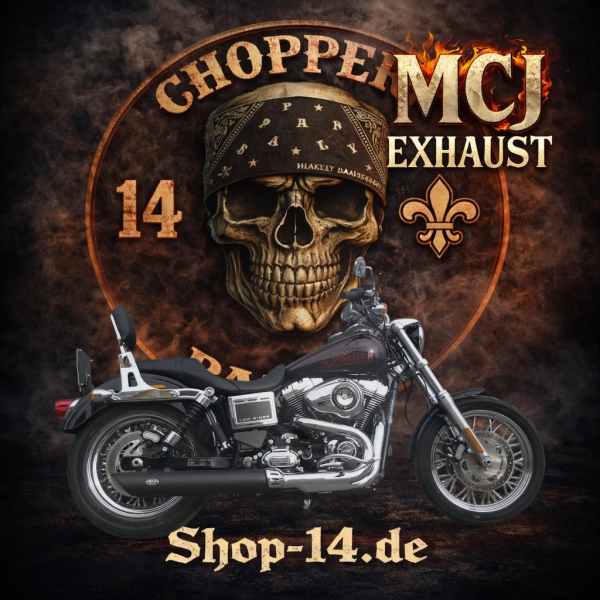 MCJ - 2 in 1 Royal Schalldämpfer  in Schwarz oder Chrom - DYNA SWITCHBACK