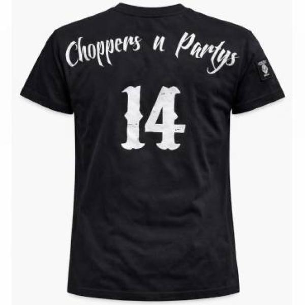 CnP Choppers n Partys - Black for 1 (Herren) T-Shirt  Schwarz  Biker Motorrad