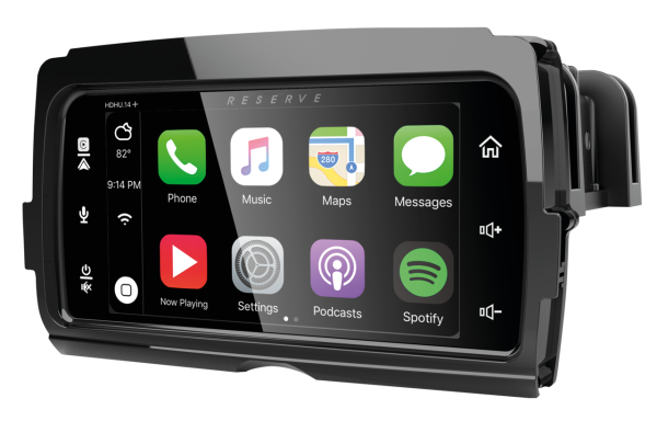 Soundstream Reserve CarPlay Radio - passend für   Für Touring und Trike ab 2014 als Ersatz für das serienmässige Harley 4.3 und GT Audio Muss mit Plug-N-Play Steuermodul CARPlay770246 verwendet werden