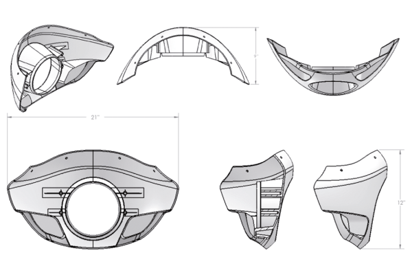 Club Style Fairing Touring Sport Harley Davidson Verkleidung Clubstyle