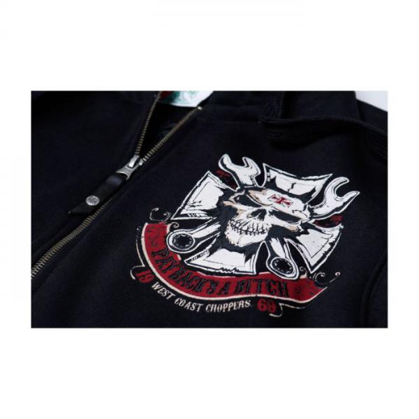 WCC - MECHANIC ZIP HOODY - BLACK / KAPUZENWESTE  KAPUZENPULLOVER HOODIE ZIP SCHWARZ