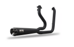 Malparidos  2-1 exhaust system in Stainless Steel with a matte black Cerakote - für Harley Davidson 06-16 6-sp Dyna up to 110" (NU) Euro 3 Auspuffanlage ECE-Typgenehmigung