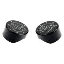 Cult-Werk 2-teilig fork tube cap bolt Abdeckungsset. schwarz, logo – 18-26 Softail Breakout: 18-19 (NU) FXBR Breakout 107; 18-22 (NU) FXBRS Breakout 114; 23-24 (NU) FXBR Breakout 117; 25-26 FXBR Breakout 117