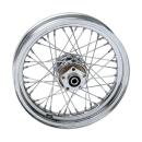 3.00 x 16 rear wheel 40 spokes chrome – 84-85 FXST; 82-86 FXWG, FXSB, FXE; 82-85 FXR, XL Sportster