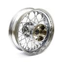 5.00 x 16 rear wheel 40 spokes chrome – 09-25 Touring (excl. CVO; 24-25 FLHX, FLTRX; 2025 FLHXU) (excl. TPMS models). Non-ABS models (NU)