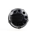 Cult-Werk Luftfilter Abdeckung. Slotted, glänzend schwarz – 18-24 Softail with 107" engine with round OEM air cleaner (NU)