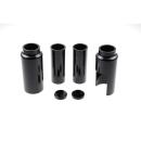 Cult-Werk 6-teilig Gabelrohr-Abdeckungsset. glänzend schwarz – 18-26 Softail Street Bob; Standard: 18-20(NU)FXBB Street Bob 107; 25-26 FXBB Street Bob 117; 21-24(NU)FXBBS Street Bob 114; 20-24(NU)FXST Softail Standard 107