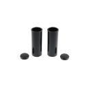 Cult-Werk 4-teilig Gabelrohr-Abdeckungsset. glänzend schwarz – 18-26 Softail Street Bob; Standard: 18-20(NU)FXBB Street Bob 107; 25-26 FXBB Street Bob 117; 21-24(NU)FXBBS Street Bob 114; 20-24(NU)FXST Softail Standard 107
