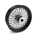 MCS radial 48 fat spoke front wheel 3.50 x 16 DF black – 00-07 FLT/Touring (NU)