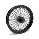 MCS radial 48 fat spoke front wheel 3.50 x 18 SF black – 04-05 FXDWG