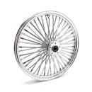 MCS radial 48 fat spoke front wheel 2.15 x 21 DF chrome – Custom applications