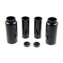 Cult-Werk 6-teilig Gabelrohr-Abdeckungsset. glänzend schwarz. Logo – 18-26 Softail Street Bob; Standard: 18-20(NU)FXBB Street Bob 107; 25-26 FXBB Street Bob 117; 21-24(NU)FXBBS Street Bob 114; 20-24(NU)FXST Softail Standard 107