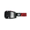 100% Barstow Motorradbrille House Industries, verspiegeltes Silberglas