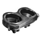 Kraus, Lux Riser Top Plate. Black -  Oberplatte. Schwarzkraus Riser in Schwarz für Harley-Davidson® 15-24 FLTR Road Glide mit serienmäßigen runden Anzeigen. Wird mit Kraus Topless Isolated Risers mit 1-1/8" Klemmbereich verwendet