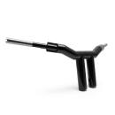 Killer Custom, 'Champion' T-Bar Mega handlebar 12". Black Lenkrad für Harley Davidson®  73-24 H-D mit 3,5" Riser-Montagelochabstand (ausgenommen Modelle mit hydraulischer Kupplung)