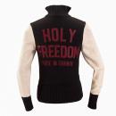 Holy Freedom Dirtrack Sweatshirt Schwarz/Weiß - Baumwolle