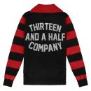 13 1/2 Outlaw half-zip sweater black/red, Size S