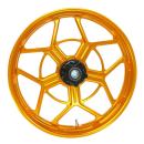 Arlen Ness, Speed-5-Felge 19 x 3.25, vorne, gold – Universell passend. Das modellspezifische Arlen-Ness-Nabenkit muss für ein vollständiges Rad separat bestellt werden