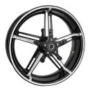 Arlen Ness, 18 x 5.50 Factory 24 Rad, vorne. Schwarz, Contrast Cut – vorne: 2026 Touring; 23-25 FLTRXSE; 23-25 FLHXSE; 24-25 FLTRXSTSE; 24-25 FLHX; 2025 (NU) FLHXU; 24-25 FLTRX. Mit breitem 18-Zoll-Custom-Vorderradschutzblech