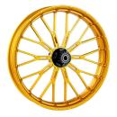 Arlen Ness, Felge Y-Spoke 21 x 5.5 Zoll, vorne, gold – Universell passend. Das modellspezifische Arlen-Ness-Nabenkit muss für ein vollständiges Rad separat bestellt werden