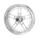 Arlen Ness, Flatline-Felge 21x 5.5 Zoll, verchromt – Universell passend. Das modellspezifische Arlen-Ness-Nabenkit muss für ein vollständiges Rad separat bestellt werden.